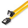 sonero® SATA III 6Gb/s Daten-Kabel, 0,30m, gewinkelt, gelb