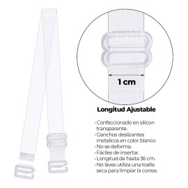 Jands Tirantes Transparentes Ajustables Para Brasier Dos Pares