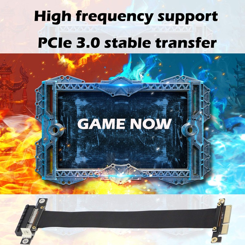 GINTOOYUN PCIe 4X Extension Cable, PCI-Express 3.0 Male to Female