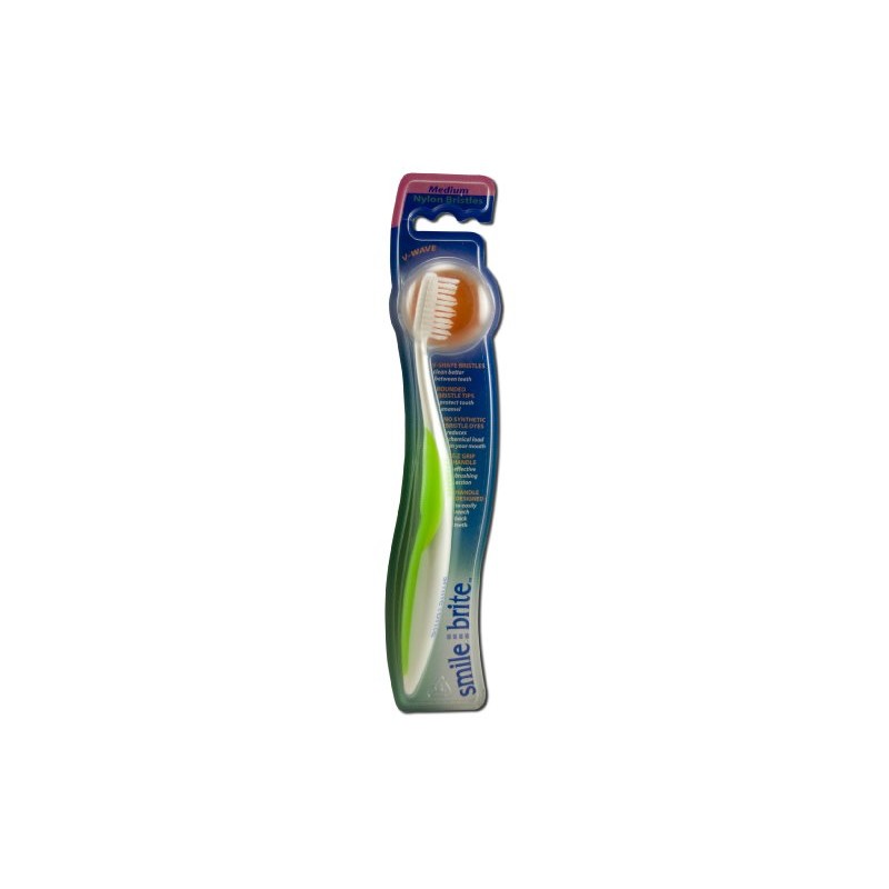 SMILE BRITE Smiley Nylon F/H-V/Wave Med, 1 EA
