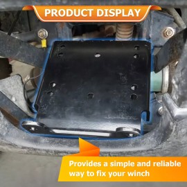 RI Heavy-Duty Steel ATV Winch Mount Plate For Suzuki All 2008-2024 King Quad 750