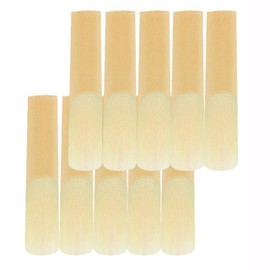 10 PCS Alto Saxophone Reeds 2.5 Strength Alto Sax Reeds,Alto Saxophone Accessories with Paper Protective Shield,for Beginners Educators Students,Orchestral Strings Accessories