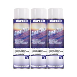 Zenex ZenaClear Ammoniated Glass Cleaner net 18 oz.. 3 count