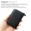 GROOVEGEAR ggs-1003 Round Zipper Coin Case, Small Wallet, Leather, Coin
