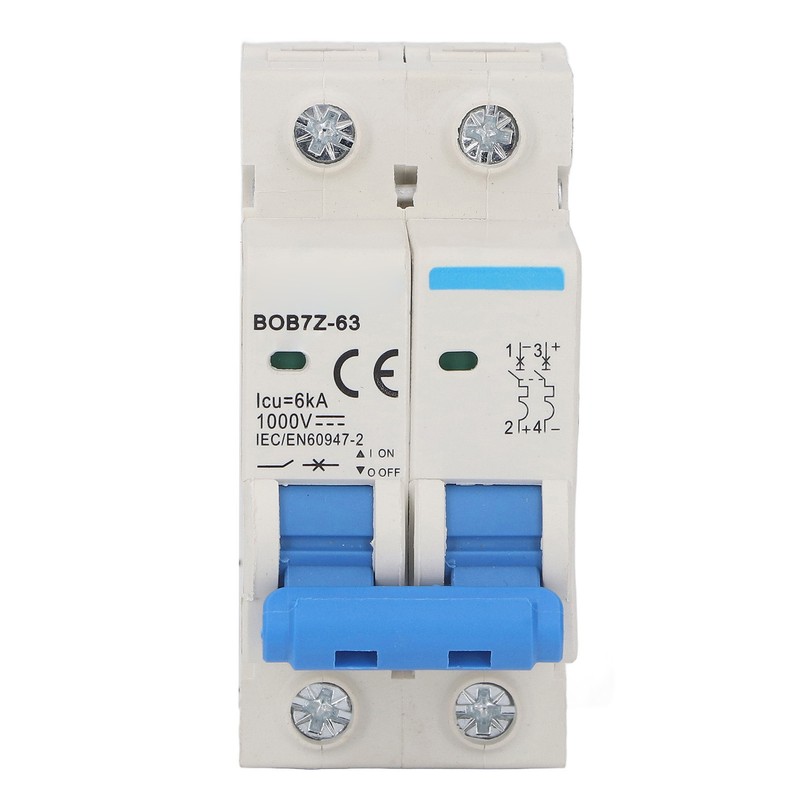 DC1000V Miniature Circuit Breaker 2P Air Switch 6KA Photovoltaic Overload