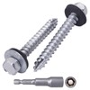 SKIR'CO (50 pcs) Zinc Plated Roofing Screws, 6.5 x 50