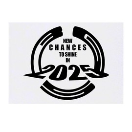 '365 Days to Shine in 2025' Temporary Tattoo - Water Resistant, Skin-Safe, Non-Toxic Transfer (TO00081761)