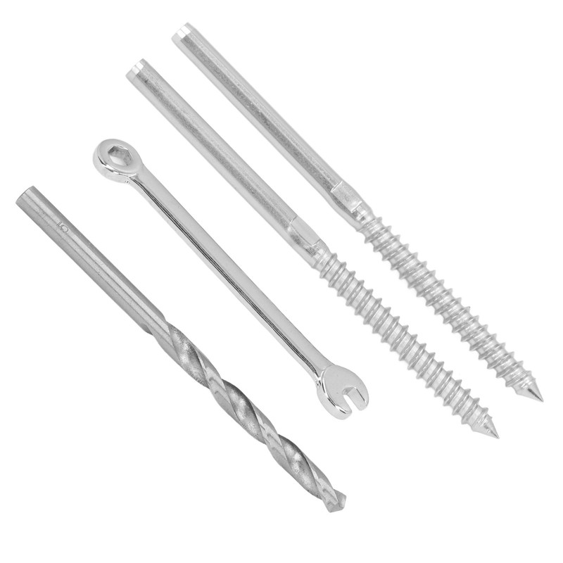 Swage Lag Screw Stainless Steel Left Right Thread Cable Railing