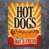 trendaffe - Metal Sign with American Diner Classics - Hot