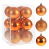 RELONGGI Christmas Ball Ornaments, 12pcs 6cm/2.36" Pre-Strung Xmas Tree Decorations，Holiday