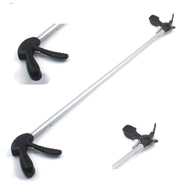 OdontoMed2011 40" Snake Tongs Reptile Grabber Rattle Snake Catcher Silver Wide JAW HANDLING Tool ODM