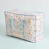 Astro Duvet Storage Bag, White x Light Blue, Scandinavian Pattern,