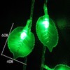Green Leaf String Lights,33Ft/10M 100LEDs Battery Operated Green Leaf Fairy
