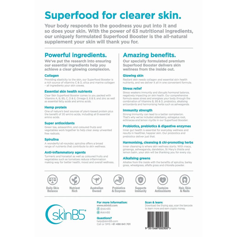 SkinB5 Clear Skin Superfood Booster 5g x 14 Sachets