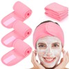 Whaline 4 diademas de spa, para maquillaje, tela de rizo
