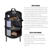 Joyagrill 16" BBQ Smoker Grill Built in Thermometer, Air Vent