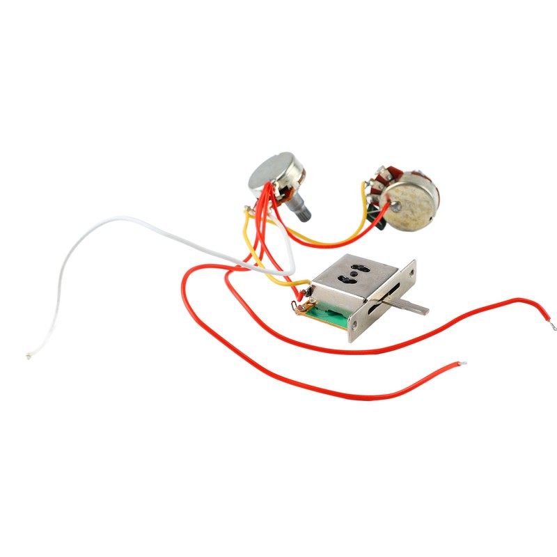 3 Pickup Guitar Wiring Harness 3 Way Switch A500K B500K