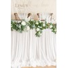 Ling's Moment 9FT Table Skirt Recycle Use Extra Long Sheer