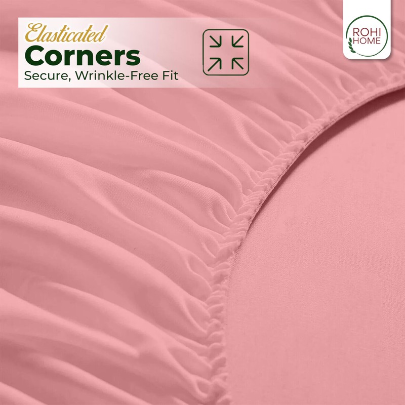 Rohi 40cm Deep Microfibre Fitted Sheet Double Bed – Comfy