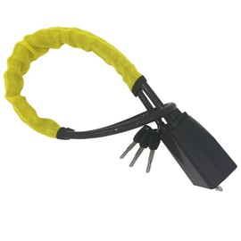 Anti-Theft Car Steering Wheel Lock with 3 Keys, Portable, Universal Anti-Theft Security Device, Multi-Functional, Fit Most Vehicles, SUV/Truck/Golf (Yellow)