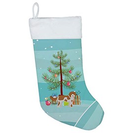 Caroline's Treasures CK3812CS Cavapoo Christmas Tree Christmas Stocking, Large, Multicolor