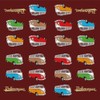 VW Collection by Brisa "Coloured Samba" T1 Napkins