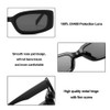 Dollger Rectangle Sunglasses for Women Men Trendy Retro Y2k Sunglasses