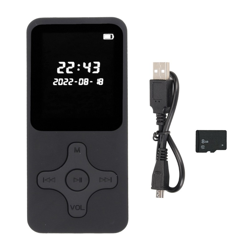 MP3 MP4 Player Bluetooth 5.0 Ultra Thin Digital LCD 1.77