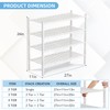 Buymoth 4 Tier Bamboo Shoe Rack Storage Organizer for Closet,
