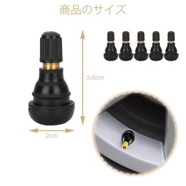 Tubeless Tire Rubber Valve TR-412 Tubeless Valve Tire Replacement Tool Tire Valve Hard Waterproof Durable Replaceable Universal for Standard Vehicle Tires (Pack of 10)