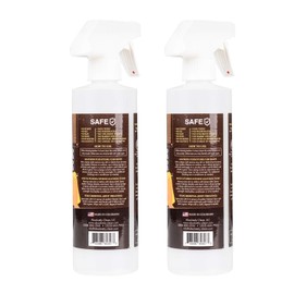 Amazing Leather Cleaner/Conditioner/Deodorizer | Powerful, Natural Enzyme Cleaner | USA Made | Great for Leather & Vinyl, Furniture, Boots, Purses, Clothing | Removes Stains Spray & Wipe (16oz 2 PK)