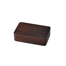 Tatsumiya 30470 Wood Grain Lunch, 1-Tier Lunch, Tochigeki Grain 1000