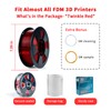 ZIRO Glitter PLA Filament 1.75mm, Semi-Transparent PLA Base, 3D Printer