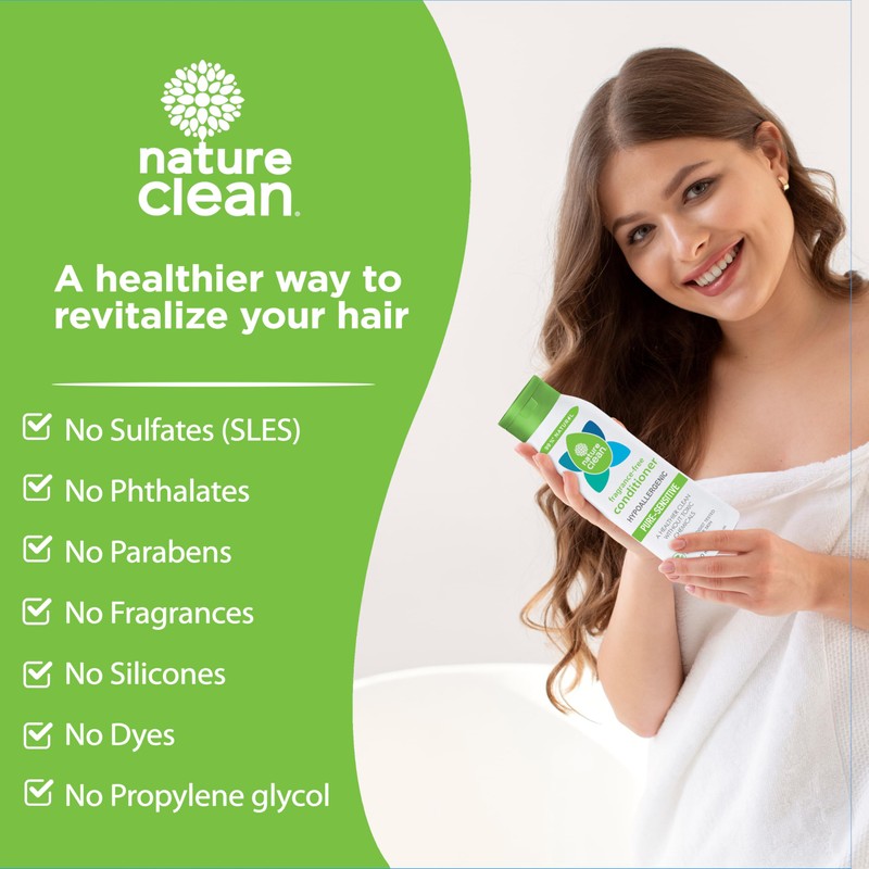 Nature Clean All-natural Sulfate-free Conditioner For Women & Men. 99.9%