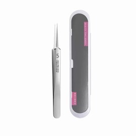 Blackhead Tweezers Precision Stainless Steel Curved Hook for Acne Pimples Comedones Stains or Splitter Removal and Ingrown Hair Treatments
