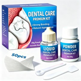 Avvchuy Filling Kit for Teeth, Temporary Chipped Tooth Repair Kit with 4 Tools DIY Solution for Missing & Broken Teeth