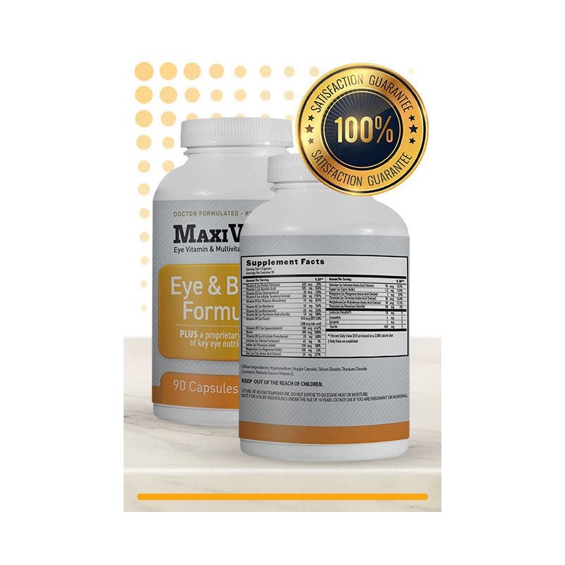 Lunovus MaxiVision Eye & Body Formula 90 Capsules