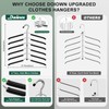 DOIOWN Clothes Hangers Space Saving: 6 Tier Coat Hanger Space