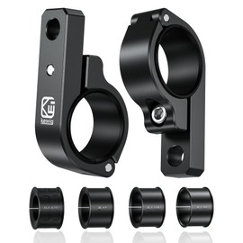 VAZESWIN 2 PCS Light Bar Mounts, Aluminium Alloy LED Light Mounting Brackets, Sturdy Roll Bar Clamps for Motorcycle ATV UTV Truck, Fit for 0.875" / 1" / 1.125" / 1.26" / 1.375" Handlebar Roll Cages