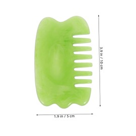 Ipetboom 1 Set Scrape Massage Beauty Stick Set Body Face Muscle Skin Facial Board Scraping Jade Tools Scraper Fascia Tool Scalp Massage Tool Tool Green