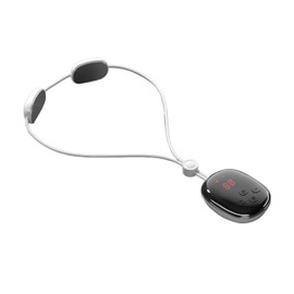 Electric Pulse Neck Massager Pendant Type 5 Modes 15 Gears Relieve Fatigue Neck Relax Massage Machine Black White