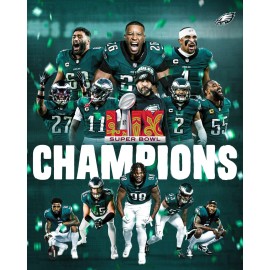 EAGLES WIN 2025 SUPERBOWL LIX CHAMPIONS - 5x7 Glossy Printed Photo