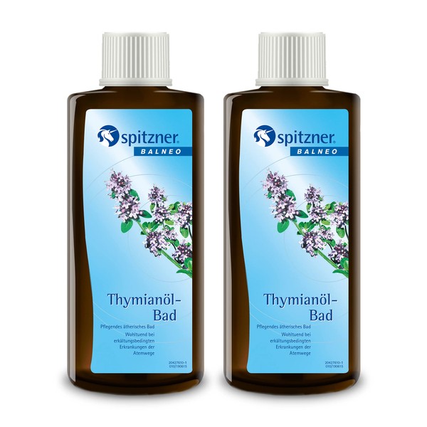 Spitzner Health Bath Thyme Oil 2 x 190 ml -