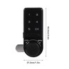 Touch Digital Password Keypad Cabinet Lock 20mm Black Electronic Anti