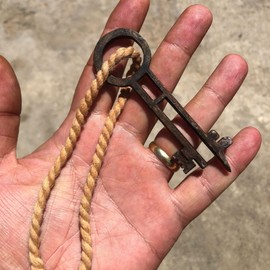 3D Printed Davy Jones Key - Hand-Painted with Realistic Metal Finish - Acrylic Paints - Perfect for Pirates of the Caribbean Fans and Cosplay