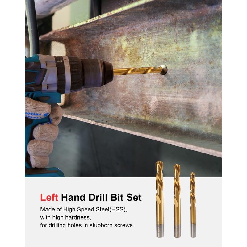 Kolvoii 39 PCS Screw Extractor Set & Bolt Extractor Set,