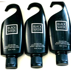 AVON BLACK SUEDE HAIR AND BODY WASH 3 PIECES 5 OZ EACH DISCONTINUED