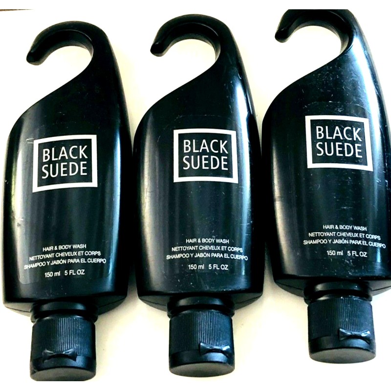 AVON BLACK SUEDE HAIR AND BODY WASH 3 PIECES 5