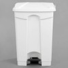 PRO&Family 48 Qt. / 12 Gallon White Rectangular Step-On Trash