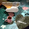 1 x Heart Coaster - Name Christian Camouflage Army Military